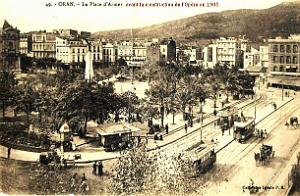 PA c- 022- Place d'Armes- trams et autobus